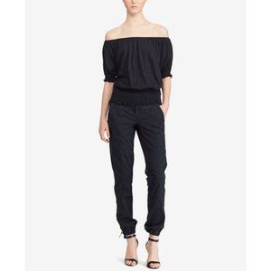 Ralph Lauren Smocked Off-The-Shoulder Top
